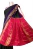 Pure Contrast Mysore Crepe Silk Saree